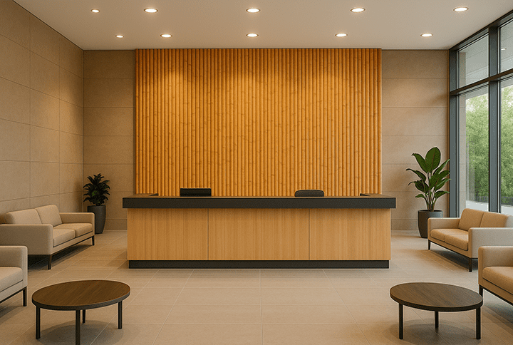 Ambientes con bambú, acabados elegantes