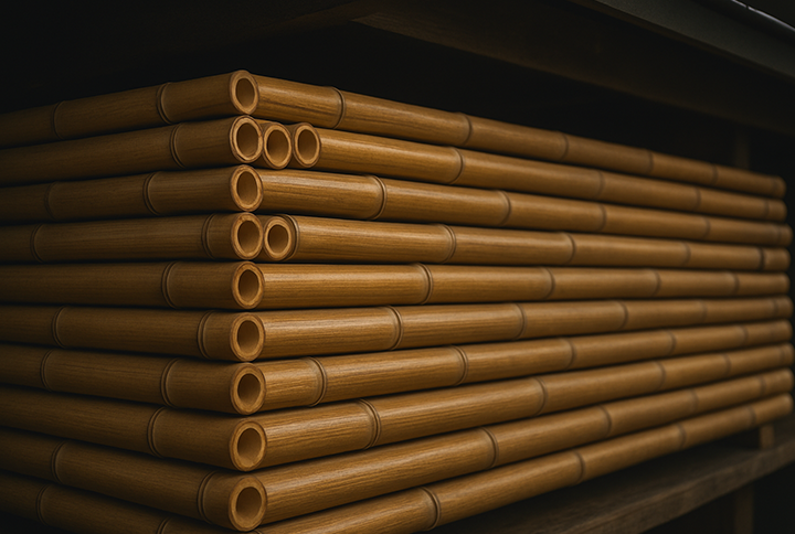 Resistencia de bambú en obras