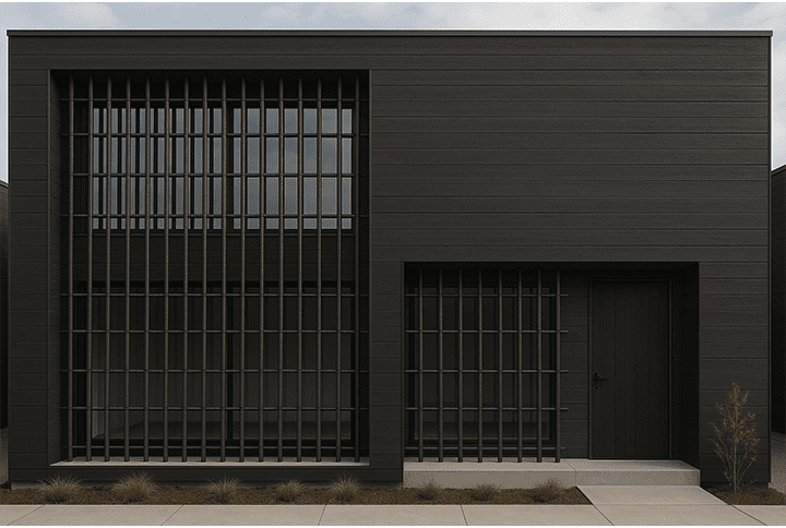 Bambú carbonizado para la arquitectura.